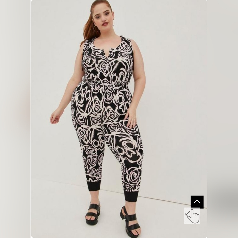 LoveSick Sleeveless Hooded Jumpsuit - Super Soft Spray-Paint Black